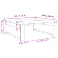vidaXL Konferenčný stolík dub artisan 100x100x35 cm kompozitné drevo