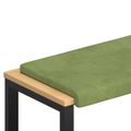 vidaXL Vankúš na lavičku Zamat Svetlo zelená Hĺbka 35 cm