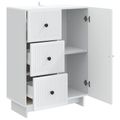 vidaXL Servírovacia skriňa Biela 66 x 34,5 x 90 cm Kompozitné drevo