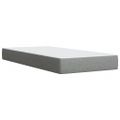 vidaXL Posteľný rám boxsping s matracom bledosivý 80x200 cm látka