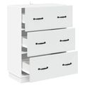 vidaXL Zásuvkový kabinet Biela 66 x 34,5 x 87 cm Kompozitné drevo