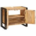 vidaXL Skrinka pod umývadlo Hnedá 71 x 33 x 58 cm Masívne mango drevo