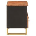 vidaXL TV skrinka hnedo-čierna 70x33,5x46 cm masívne mango