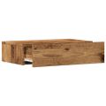 vidaXL TV skrinky s LED svetlami 2 ks staré drevo 60x35x15,5 cm