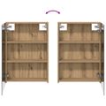 vidaXL Set kabinetov do kúpeľne 3 ks 130 x 14,5 x 70 cm