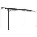 vidaXL Strieška antracitová 4x3 m 180 g/m² látka a oceľ