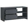 vidaXL TV skrinka sivá 80x31x39 cm borovicový masív