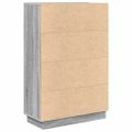 vidaXL Stôl Sivý Sonoma Kompozitné drevo 71.5 x 31.5 x 106.5 cm
