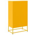 vidaXL Vysoká skrinka horčicovožltá 68,5x38,5x123,5 cm oceľ