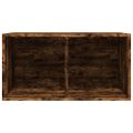 vidaXL Úložný box na vinyly, tmavý dub 71x34x36 cm, kompozitné drevo
