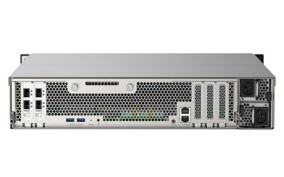 QNAP TS-h2490FU-7232P-32G (AMD EPYC, ZFS, 32 GB ECC RAM, 24x 2,5'' U.2, 2x 2,5GbE, 4x 25Gb SFP28)