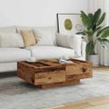 vidaXL Konferenčný stolík staré drevo 90x60x31 cm kompozitné drevo