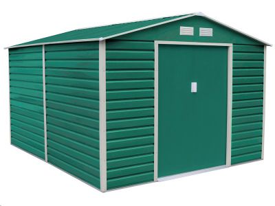 Záhradný domeček G21 GAH 1085 - 340 x 319 cm, zelený, plechový