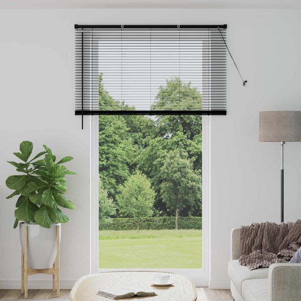 vidaXL Žalúzia Čierny 213 x 150 cm 25 mm PVC