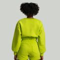Dámska mikina Lunar Cropped Chartreuse - STRIX, veľkosť M, veľkosť oblečenia M