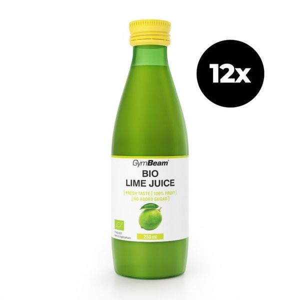 BIO Šťava z limetiek - GymBeam, 12 x 250 ml