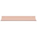 vidaXL Závesná polica 4 ks Ružová 40 x 18 x 2,5 cm Oceľ