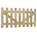 vidaXL Latkové plotové brány 2 ks 80x300 cm impregnované drevo