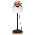 vidaXL Stolová lampa 25 W šmuhovaná červená 18x18x60 cm E27