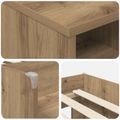 vidaXL Loftová posteľ s kabinetom 3 ks Dub artisan Kompozitné drevo