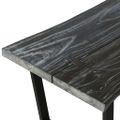 vidaXL Konferenčný stolík z masívneho dreva mindi 102x56x41 cm sivý