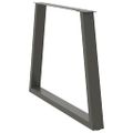 vidaXL Nohy k jedálenskému stolu v tvare V, 2 ks, antracitové, 100 x (72-73,3) cm, oceľ