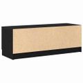 vidaXL TV skrinka 102 x 35 x 36,5 cm Čierny dub Kompozitné drevo