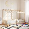 vidaXL Detská posteľ so strechou 80x200 cm borovicový masív