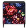 vidaXL Servírovacia skriňa KIEL Čierny dub 69 x 33 x 76 cm