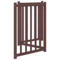 vidaXL Brána pre psa skladacia 3 panely 150 cm masívne jedľové drevo