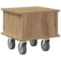 vidaXL TV stolík 37 x 35 x 35 cm Remeselný dub Kompozitné drevo