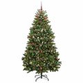 vidaXL Umelý vianočný stromček 180 cm 300 LED Teplá biela PVC a oceľ