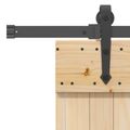 vidaXL Posuvné dvere NARVIK Prírodná a čierna 80 x 210 cm (213,5 cm)