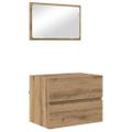 vidaXL Sada kúpeľňového nábytku 3 ks Remeselný dub 61 x 39 x 45 cm