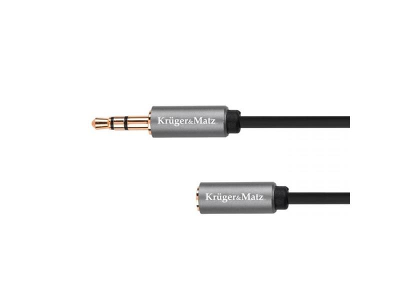 Kábel Jack 3,5mm konektor/Jack 3,5mm zdířka 1m KRUGER & MATZ KM1229 Basic