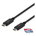 DELTACO USBC-1402M, Kábel USB-C/USB-C, 100W, 1m