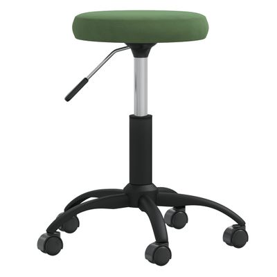 vidaXL Masážna stolička, zamatová, tmavozelená
