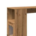 vidaXL Barový stôl s policami dub artisian 101x40x103,5cm kompoz.drevo