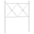 vidaXL Kovové náhradné čelo postele biele 80 cm
