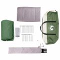vidaXL Stan pre 6 osôb so strechou Zelená 425 x 396 x 222 cm