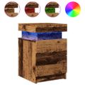 vidaXL Nočné stolíky 2 ks staré drevo 35x39x55 cm kompozitné drevo