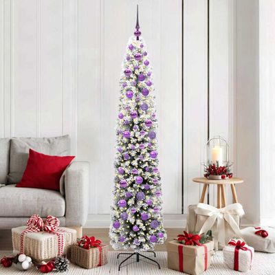 vidaXL Umelý vianočný stromček Zelená 180 cm PVC, oceľ a plast