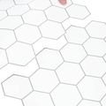 vidaXL Hexagónová dlažba 20 ks Biela šedá 30 x 30 cm Polyuretán a PET