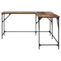 vidaXL Stôl Staré drevo Kompozitné drevo 149 x 149 x 75 cm