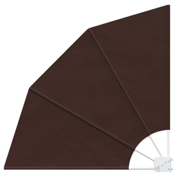 vidaXL Záclona na balkónové súkromie 140 x 140 cm Polyester Hnedá