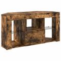 vidaXL Rohový LED TV kabinet 100 x 40 x 50 cm Dymová dub