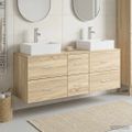 vidaXL Set kabinetov do kúpeľne 3 ks Dub sonoma 49,5 x 41 x 62,5 cm