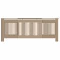 vidaXL Kryt radiátora 2 ks Dub sonoma 205 x 20,5 x 81,5cm