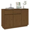 vidaXL Komoda medovo-hnedá 110x34x75 cm borovicový masív