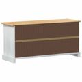 vidaXL Skriňa na topánky s poličkou Corona Biela 99 x 32 x 49 cm